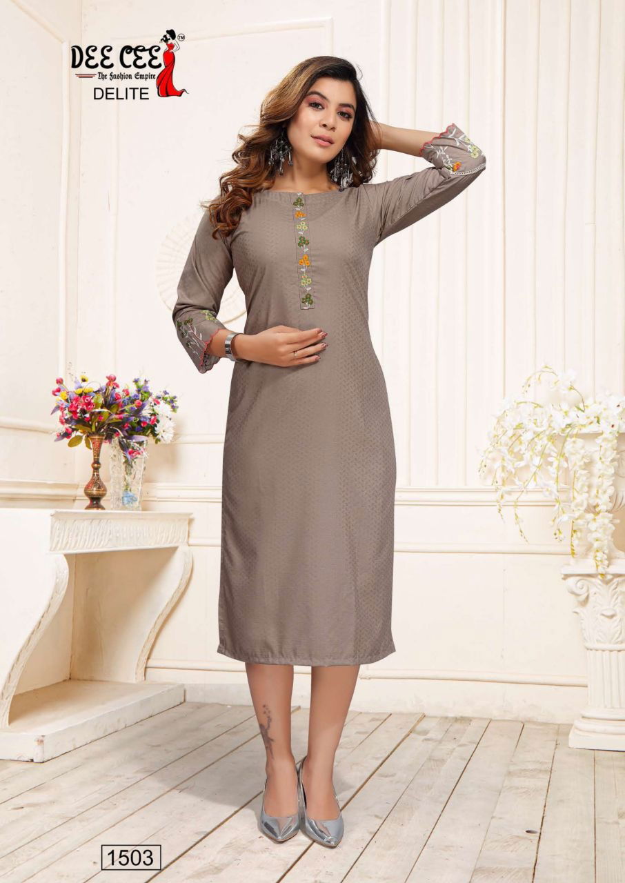 Deecee Delite Regular Wear Fancy Designer Kurti Collection